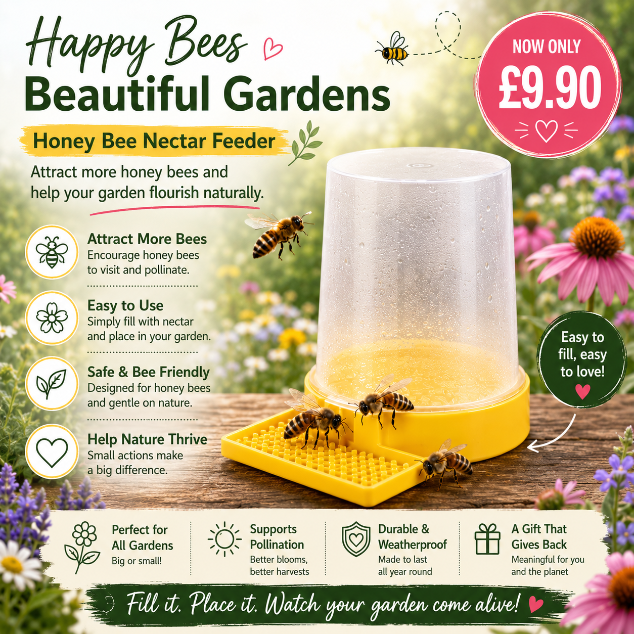 Bee Nectar Feeder