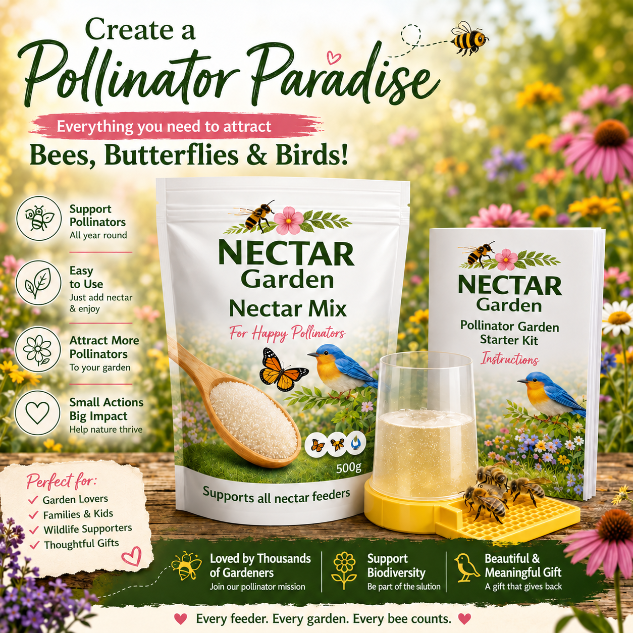 Nectar Garden Pollinator Starter Kit
