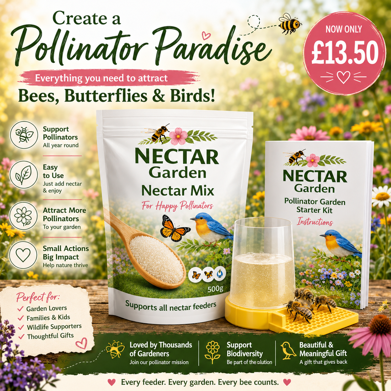 Nectar Garden Pollinator Starter Kit